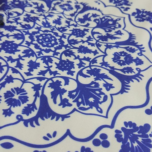 PRINTED EMBELLISHED SHIRT DRESS, New without tags - Picture 2 of 4